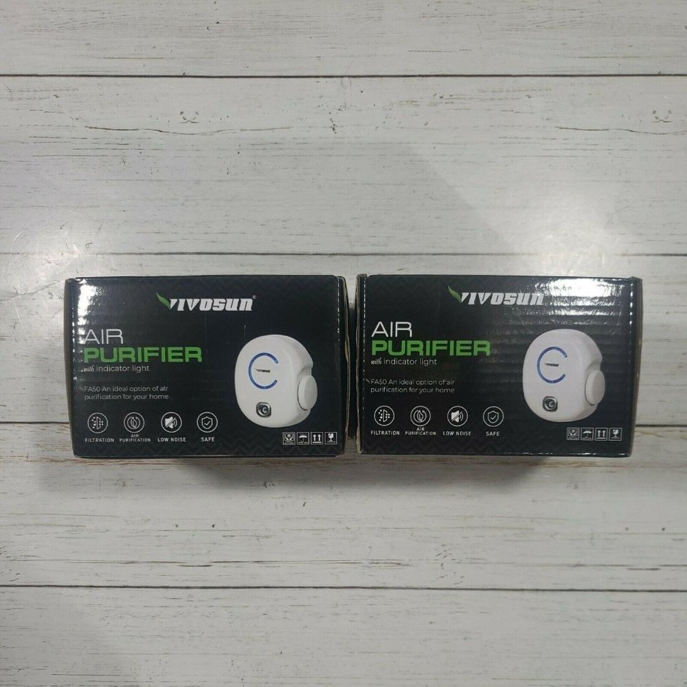 VIVOSUN 2-Pack Plug-in Mini Ionic Air Purifier